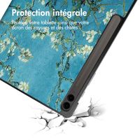 imoshion Coque tablette Design Trifold Samsung Galaxy Tab S10 Plus / Tab S9 FE Plus / Tab S9 Plus - Green Plant