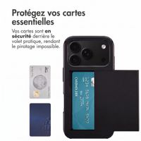 imoshion Coque arrière avec porte-cartes Apple iPhone 18 Pro / 17 Pro - Noir