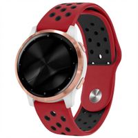 imoshion Bracelet sport en silicone  - Connexion universelle 18 mm - Red & Black