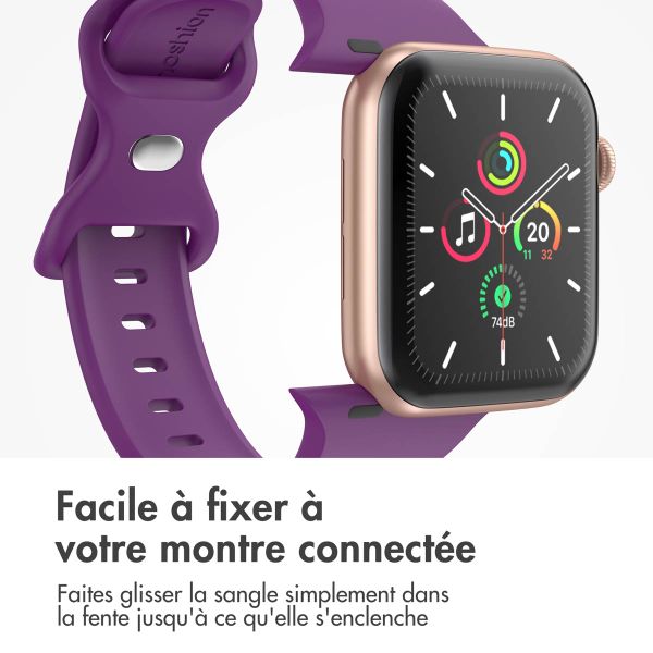 imoshion Bracelet en silicone⁺ Apple Watch | 38/40/41/42 mm - Taille S/M - Purple