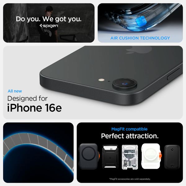 Spigen Coque Ultra Hybrid MagSafe Apple iPhone 17e / 16e - Carbon Fiber