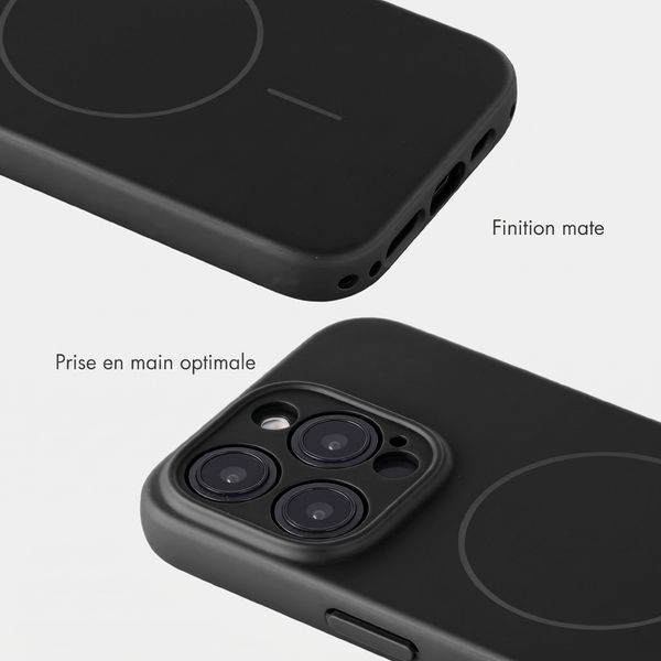 Accezz Coque Grip avec MagSafe Apple iPhone 15 Pro - Noir