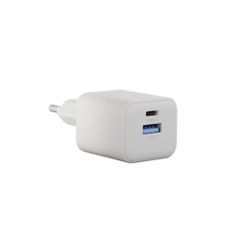 Zens Chargeur compact USB-C / USB-A 30W - Adaptateur secteur - Blanc