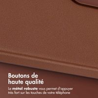 Accezz Coque arrière en cuir avec MagSafe Samsung Galaxy A36 / A56 - Sienna Brown
