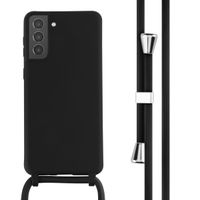 imoshion Coque en silicone avec cordon Samsung Galaxy S21 Plus - Noir