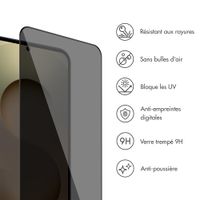 Accezz Protection d'écran en verre trempé avec filtre de confidentialité + Applicateur Samsung Galaxy S25 Ultra