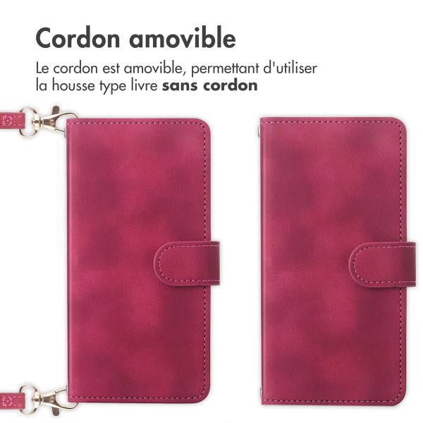 imoshion Etui de télephone portefeuille avec cordon Samsung Galaxy S22 - Rouge