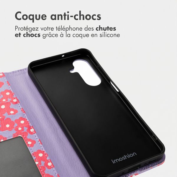 imoshion Étui de télephone portefeuille Design Samsung Galaxy A26 - Dusty Rose Blossoms