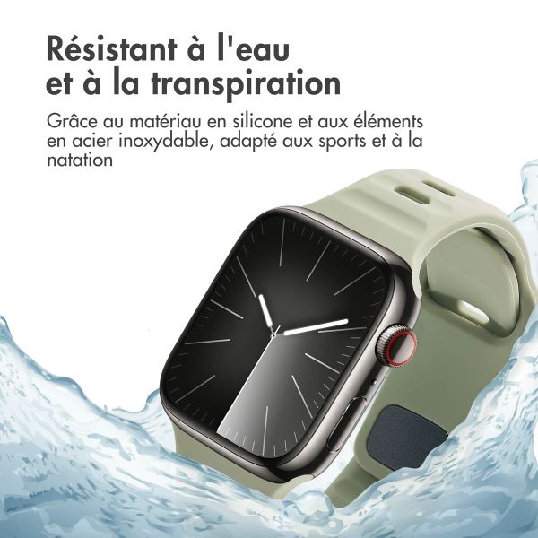 imoshion Bracelet Active Sport en silicone Apple Watch | 38/40/41/42 mm - Pacific Green