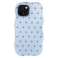 Selencia Coque arrière Vivid Wavy avec MagSafe Apple iPhone 15 - Happy Dots Digital Sky