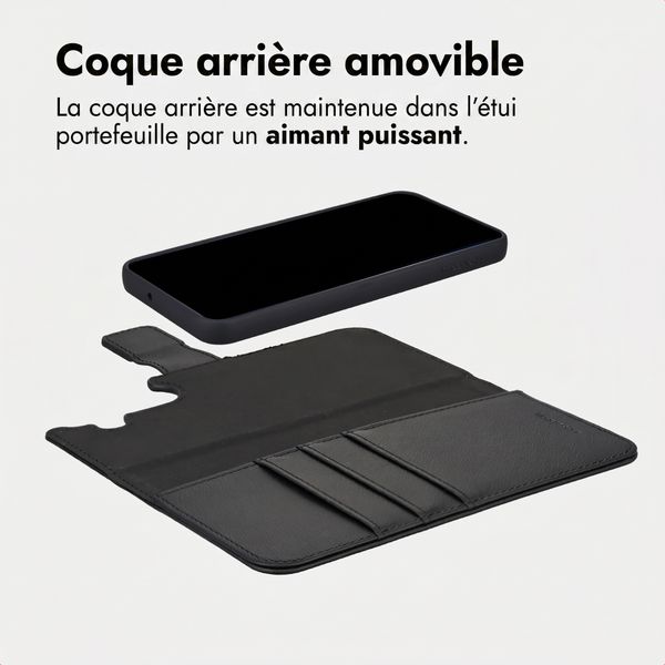 imoshion Étui portefeuille luxe 2-en-1 amovible Samsung Galaxy A17 (5G) / (4G) - Noir
