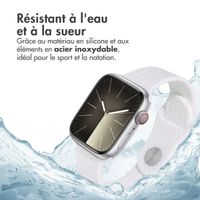 imoshion Bracelet tressé en silicone Apple Watch | 38/40/41/42 mm - Blanc