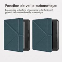 imoshion Étui de liseuse portefeuille Pliable Kobo Libra Colour - Vert foncé