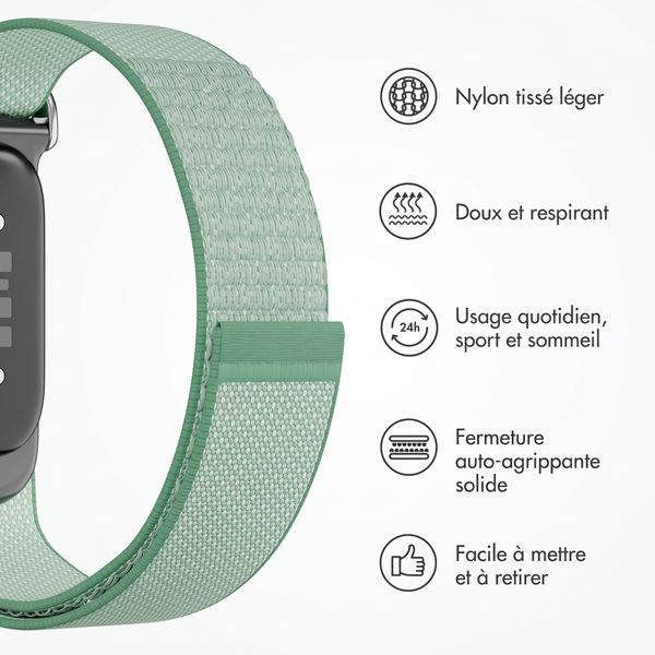 imoshion Bracelet en nylon Fitbit Air - Mint Green
