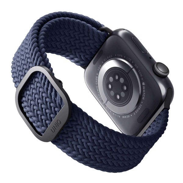 Uniq Bracelet tressé Aspen Apple Watch | 44/45/46/49 mm - Oxford Blue