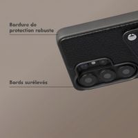 Selencia Coque Riva avec porte-cartes Samsung Galaxy S26 Ultra - Noir