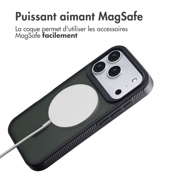 Accezz Coque Givrée Robuste avec MagSafe Apple iPhone 17 Pro - Noir