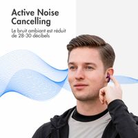 imoshion Aura Pro Écouteurs intra-auriculaires sans fil - Réduction active du bruit (ANC) - Bordeaux