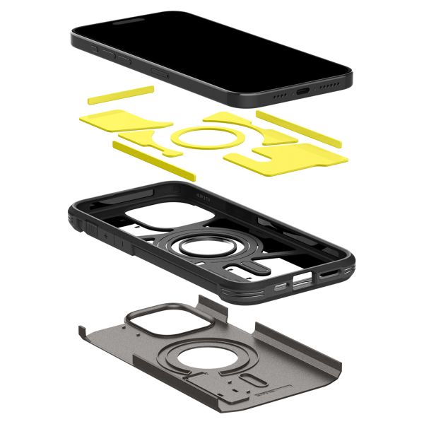 Spigen Coque Tough Armor MagSafe Apple iPhone 15 Pro - Gunmetal