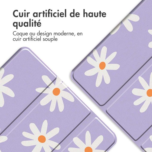 imoshion Coque tablette Design Trifold Samsung Galaxy Tab A11 Plus / A9 Plus - Flowers Distance