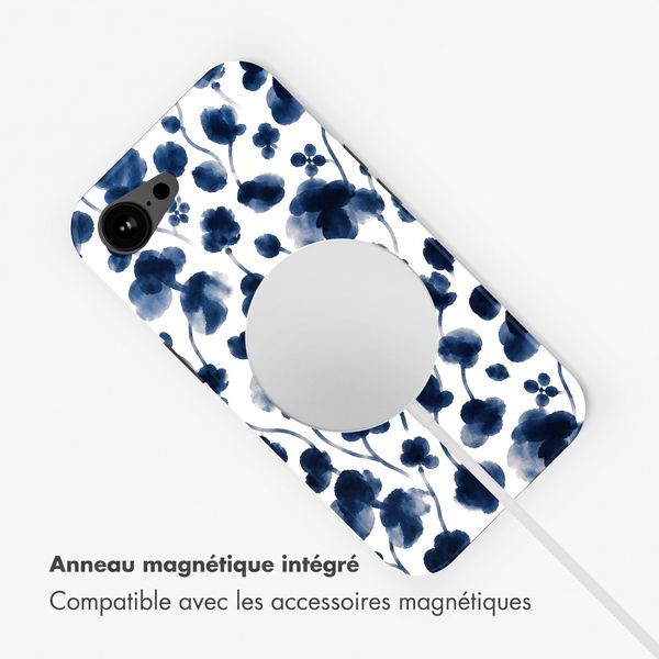 Selencia Coque arrière Vivid avec MagSafe Apple iPhone 17e / 16e - Midnight Blossom