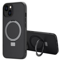 Accezz Coque Ring Stand avec MagSafe Apple iPhone 13 - Noir