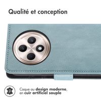 imoshion Étui de télephone portefeuille de luxe Oppo Reno 12F 5G - Bleu clair