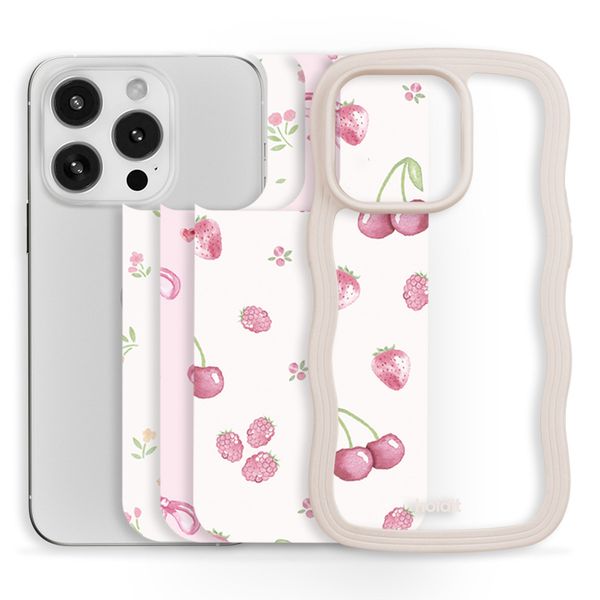 Holdit Pack d'impression Apple iPhone 14 Pro Max / 15 Pro Max / 16 Pro Max - Pink Breeze