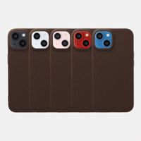 imoshion Coque arrière Texture Apple iPhone 14 / 13 - Marron foncé