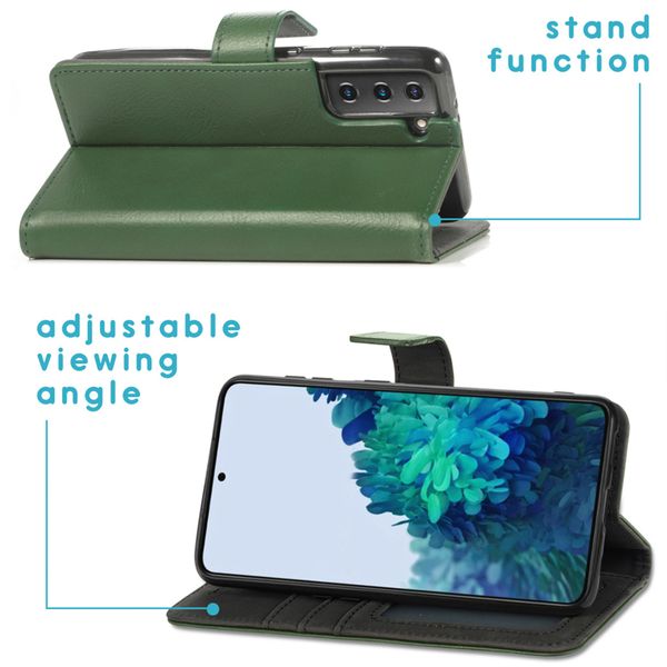 imoshion Étui de télephone portefeuille de luxe Samsung Galaxy S21 Plus - Vert