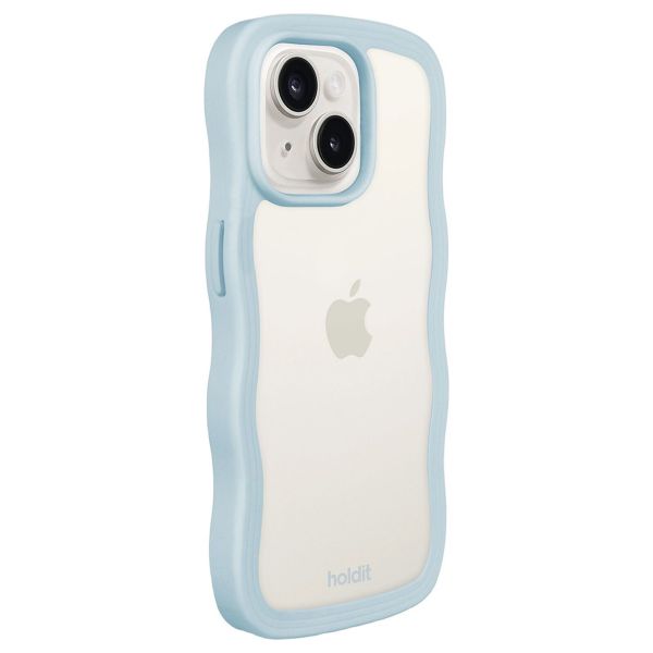 Holdit Coque Wavy Apple iPhone 17e / 16e / 15 / 14 / 13 - Mineral Blue