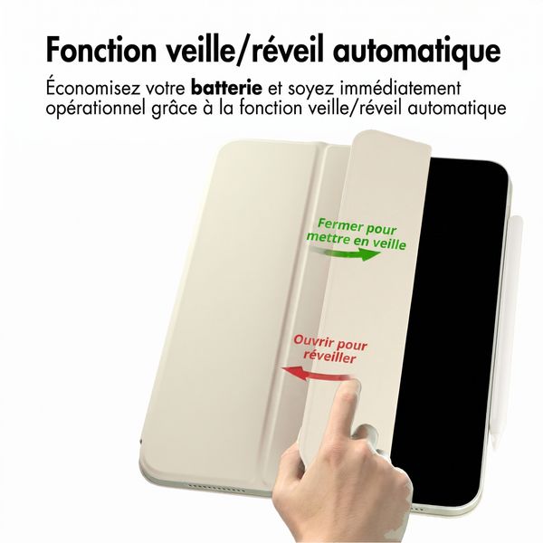 imoshion Magnetic etui de téléphone portefeuille Apple iPad Pro 11 (2025) M5 / (2024) M4 - Beige