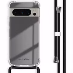 imoshion Coque arrière transparente avec cordon Google Pixel 8 Pro - Noir