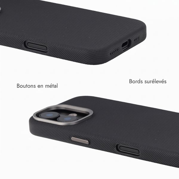 Accezz Coque arrière Mesh avec MagSafe Apple iPhone 16 - Noir