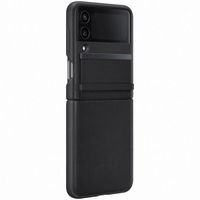 Samsung Original Coque Leather Samsung Galaxy Z Flip 4 - Noir