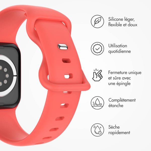 imoshion Bracelet en silicone⁺ Apple Watch | 38/40/41/42 mm - Taille S/M - Coral
