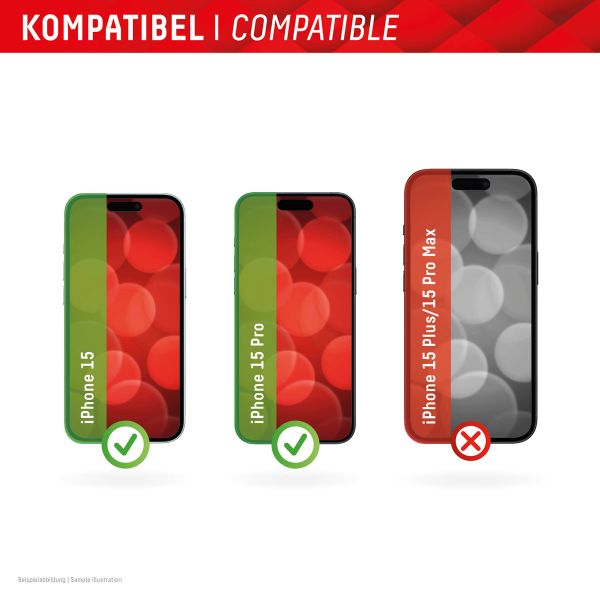 Displex Protection d'écran en verre trempé Privacy Apple iPhone 15 / 15 Pro / 16