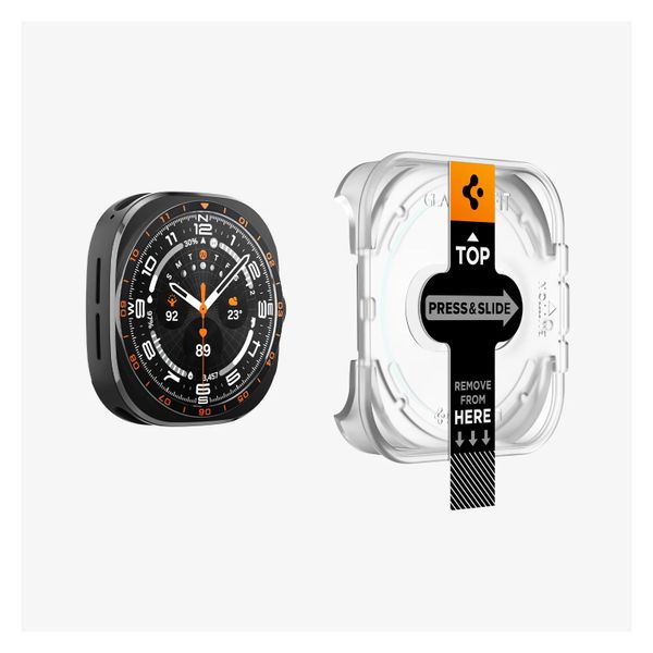 Spigen Protection d'écran EZ FIT Glas.tR avec applicateur Samsung Galaxy Watch Ultra 2 - 47 mm - Transparent