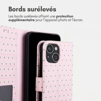 imoshion Étui de télephone portefeuille Design Apple iPhone 14 - Happy Dots