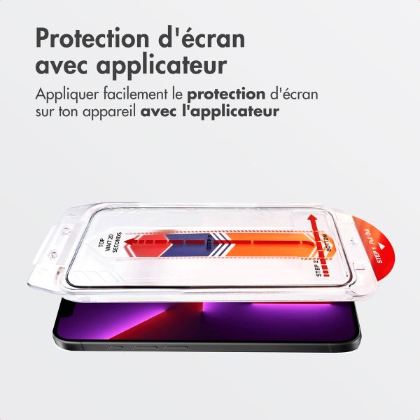 Accezz Protecteur d'écran en verre trempé + Applicateur Apple iPhone 17e / 16e / 14 / 13 / 13 Pro