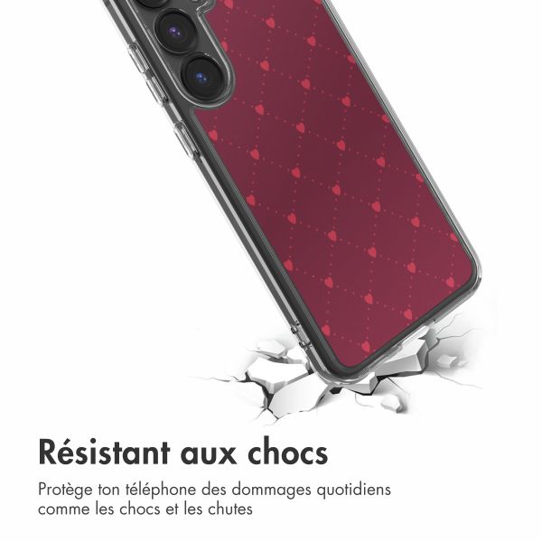 imoshion Coque Design Samsung Galaxy S24 FE - Crush Check Coral Dust