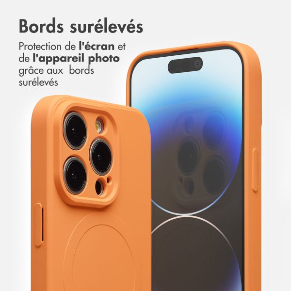 imoshion Coque Couleur avec MagSafe Apple iPhone 14 Pro - Orange