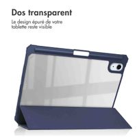 imoshion Coque tablette rigide Trifold Apple iPad Mini 7 (2024) / iPad Mini 6 (2021) - Bleu foncé