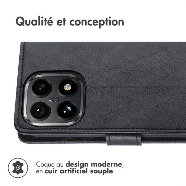 imoshion Étui de télephone portefeuille de luxe Xiaomi 15T - Noir