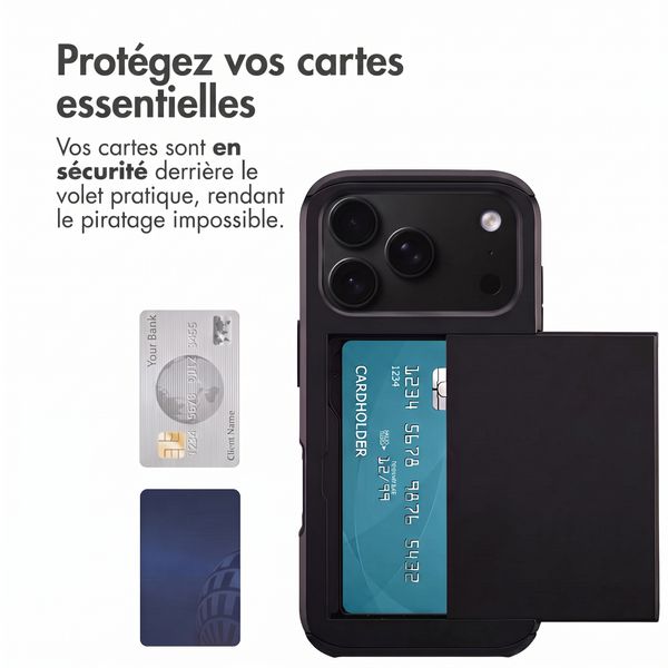 imoshion Coque arrière avec porte-cartes Apple iPhone 18 Pro / 17 Pro - Noir