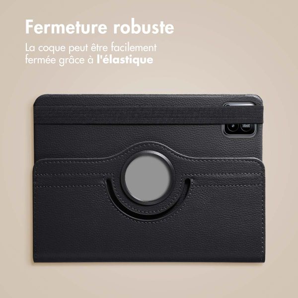 imoshion Coque tablette rotatif à 360° Xiaomi Pad 7 / 7 Pro / Poco Pad X1 - Noir