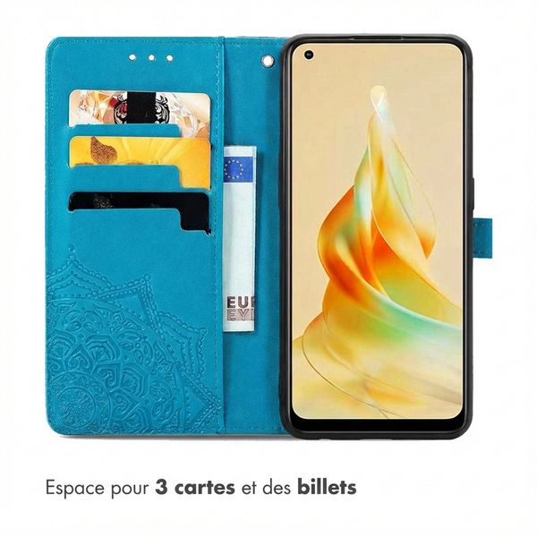 imoshion Etui de télephone Mandala Oppo Reno 8 T (4G) - Turquoise