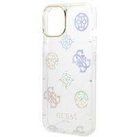 Guess Coque Peony Glitter Apple iPhone 14 - Blanc