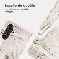 imoshion Étui de télephone portefeuille Design Samsung Galaxy A54 (5G) - Sandy Marble