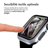 imoshion Coque rigide à couverture complète Apple Watch 4 / 5 / 6 / SE - 44 mm - Argent